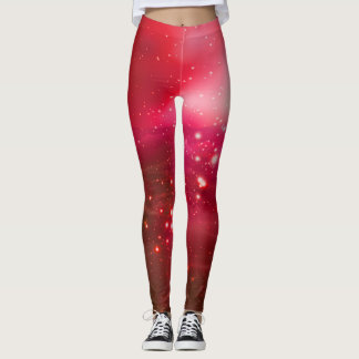 Legging Paz cósmica (vermelho de cereja)