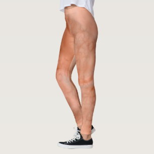 Legging Peach Marble Abstrato