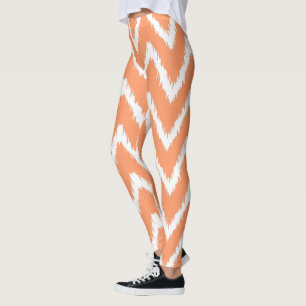 Legging Peach Southern Cottage Chevrons