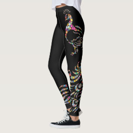 Legging Peacock Bolinhas Colorida