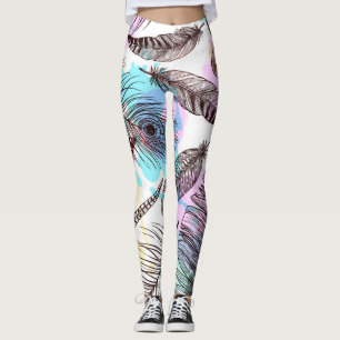 Legging Peacock Feather