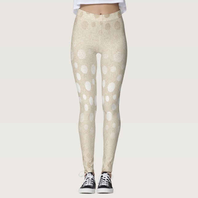 Legging Pearl Ivory Pontos Cinza Prata Pastel Confetti Gla (Frente)