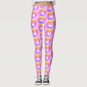LEGGING PEDAÇOS DE PADRÃO UNICORN COLORIDOS