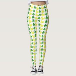Legging Pedra Sortuda Amarelo Borracha Ducky Shamrock Verd
