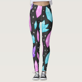 Legging Pedras coloridas no espaço cósmico