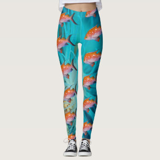 Legging Peixe coral de beleza