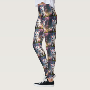 Legging "Peixes Esparsos: O Cristóvão Unicórnio Encantador