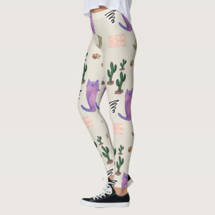 Legging Peixes-Gato - Patas-Cactus