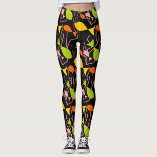 Legging Peixes pequenos na água - luz sobre preto