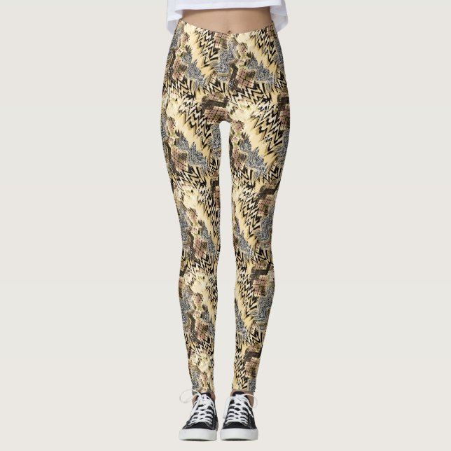 Legging Pele de Jaguar, cobras (Frente)