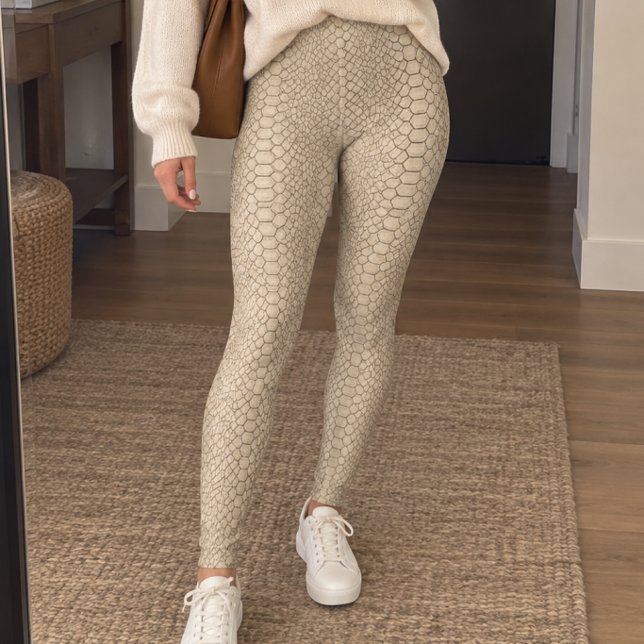 Legging Pele de Réptil Bege (Criador carregado)
