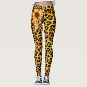 LEGGING PELE LEOPARD IMPRESSA COM FULORES