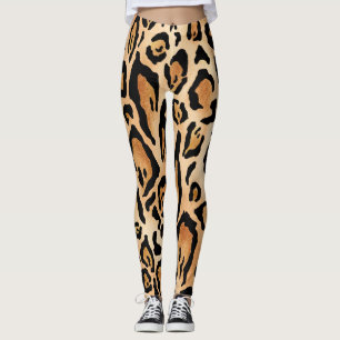 Legging Pele-Leopardo: Padrão Sem-Olho Eterno