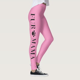 Legging Peles com patas cor-de-rosa