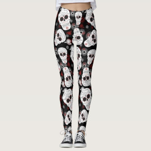 Legging Peles De Açúcar E Pernas De Flores