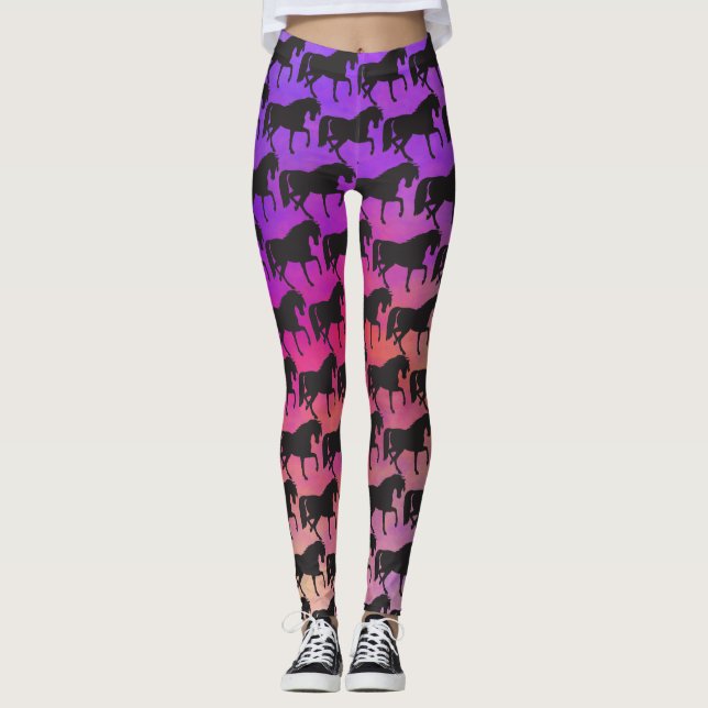 Legging Peles de Cores Sunset Silhouette (Frente)