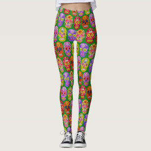 Legging Peles De Flor Padrão Sem Costura 2018