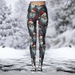 Legging Peles escuras de Natal gótica Cascas de Santa Hats<br><div class="desc">Celebre a temporada de festas com nossos crânios escuros de Natal góticos em Santa Hats - Leggings vermelhas e negras, projetados para adicionar um toque de festividade única às suas sessões de yoga. Estas leggings combinam magistralmente estilos góticos e alternativos com o tradicional espírito de feriado, influenciando seu armário de...</div>