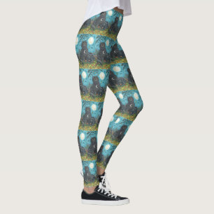 LEGGING PÊLOS DE GATO NEGRO E PYEWACKET