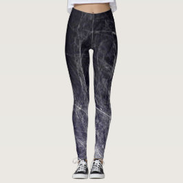 Legging Penas cianas da textura - caneleiras