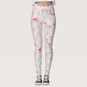 Legging Penas De Flamingo No Bolinhas 2