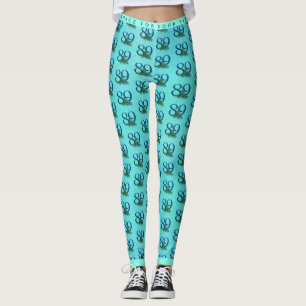 Legging Penas de Pavão para o 89º Aniversário ou Aniversár