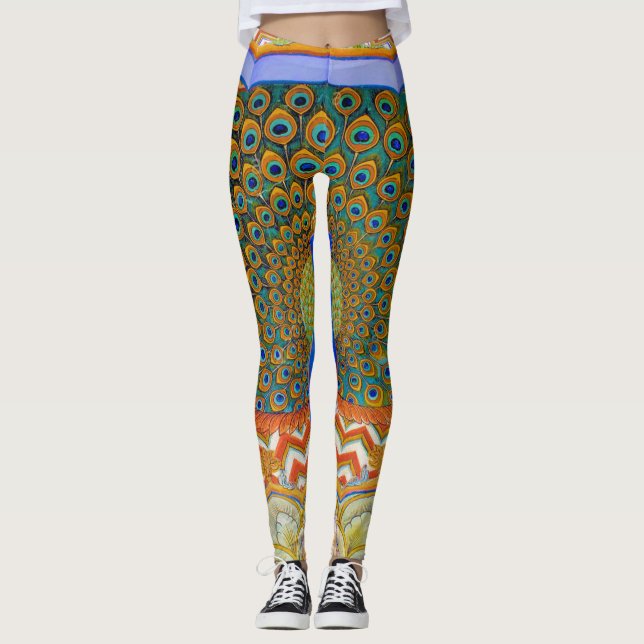 Legging Penas de Peacock (Frente)
