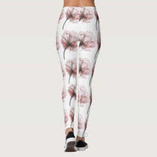 Legging Penônio cor-de-rosa, elegante, chique, bonito, rom