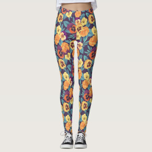 Legging Pensamentos sobre violeta ameixa