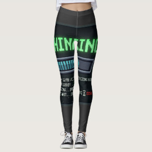 Legging Pensando 99 Porcento de Carregamento Engraçado Com
