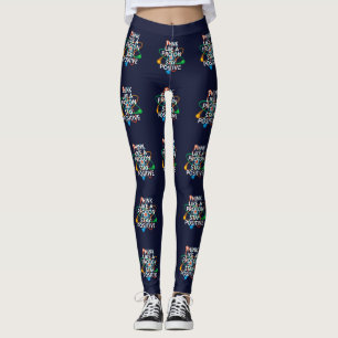 Legging PENSE COMO UM PRÓTON E PERMANEÇA POSITIVO Ciência
