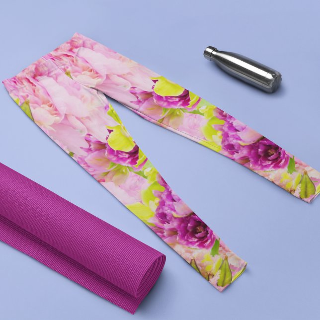 Legging Peões E Orquídeas Tropicais (Criador carregado)