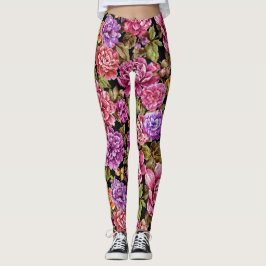 Legging Pêonias na sala de Cheio