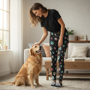 Legging Pequenas Porcas Coloridas