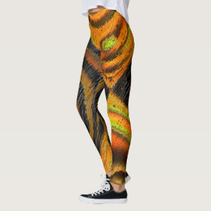 Legging Pequeno mosaico amarelado amassado e deformado