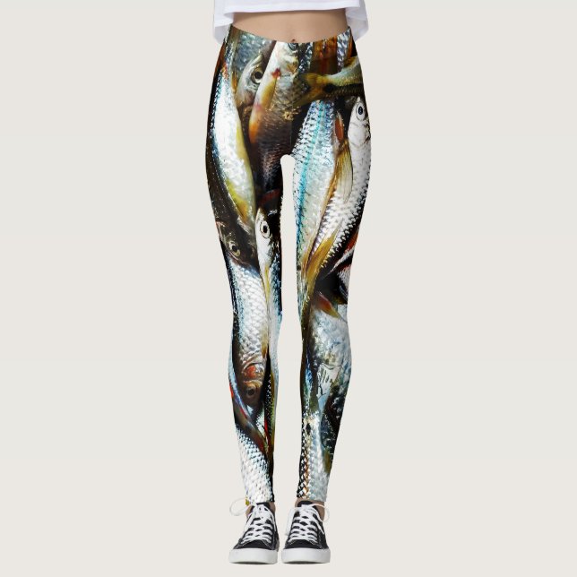 Legging Pequeno Peixe Branco (Frente)