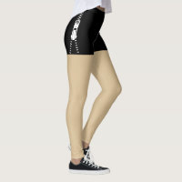 Pequenos e únicos shorts falsos pretos com zippers
