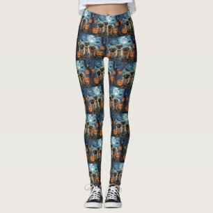 Legging Pequinês de Halloween Assustador