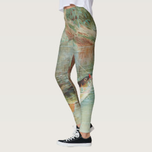 Legging Perca-amarela por S.A. Kilbourne, Peixe Vintage