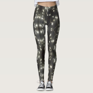 Legging Perna das Luzes de Prata Estimulante