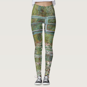 Legging Perna de Sonho, Monet, Jardim, pintura clássica