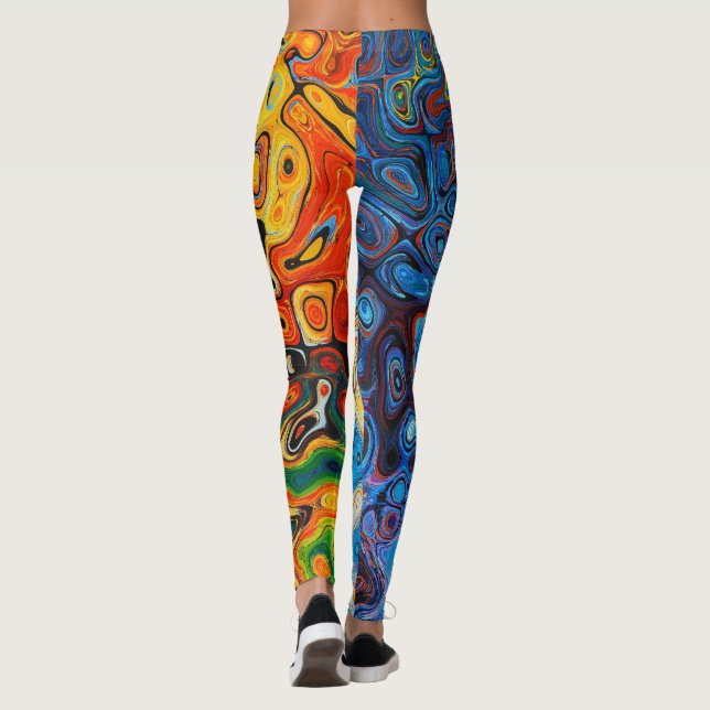 Legging Pernas abstrato (Verso)