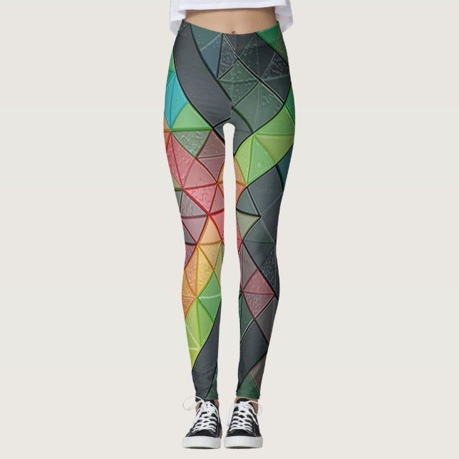 Legging Pernas abstrato (Frente)