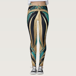 Legging Pernas azuis abstrato