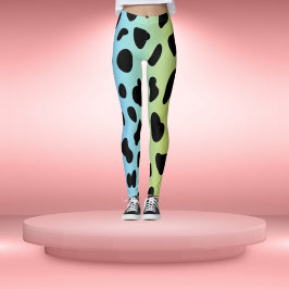 Legging Pernas Azuis de Boca-Meia-Noite