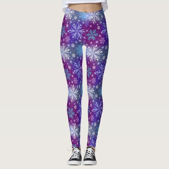 Legging pernas azuis para neve (Frente)