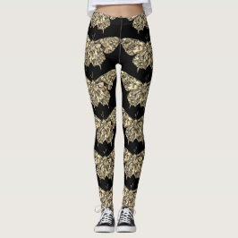 Legging Pernas bonito de borboletas na moda