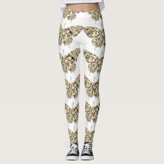 Legging Pernas bonito de borboletas na moda (Frente)