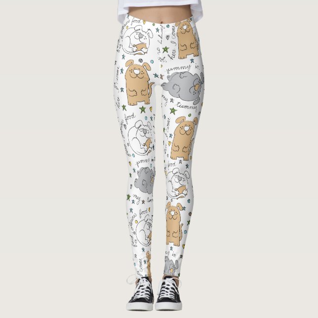 Legging Pernas Cães Design (Frente)