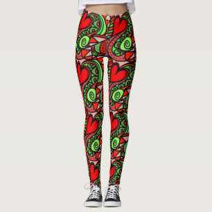 Legging Pernas Coloridas Divertidas abstrato